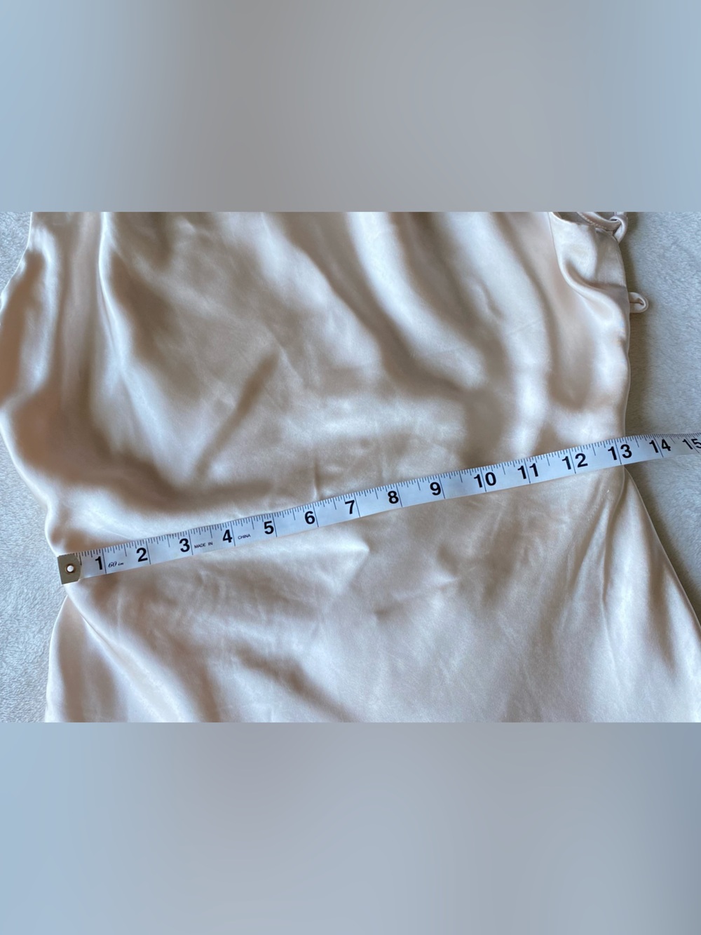 Lulus Inspire Romance Champagne Satin Cowl Neck Lace-Up Maxi Dress Small/ medium - Picture 14 of 16